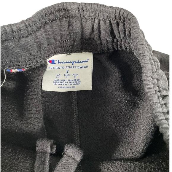 Champion Sweat Shorts Men's Black Size Small Pockets Lounge Wear Comfy Cut Off - Picture 4 of 8